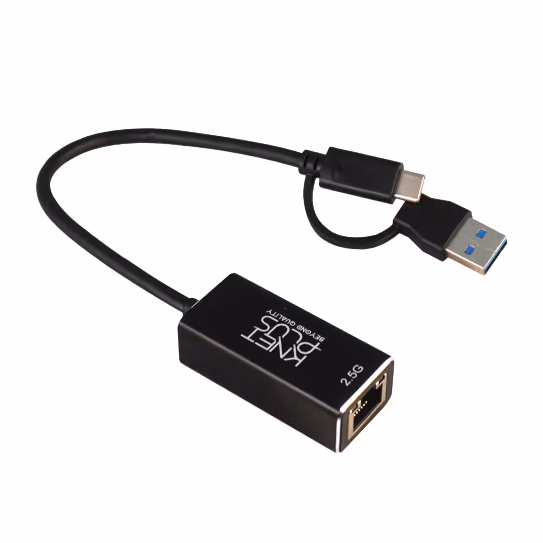 مبدل USB-C به RJ45 کی نت پلاس مدل KP-LA25