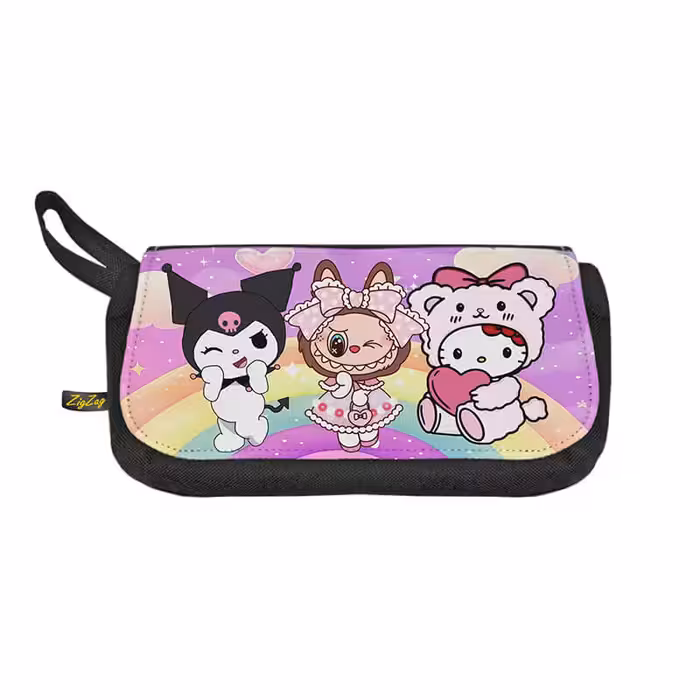 خرید و قیمت جامدادی زیگ زاگ طرح کرومی لابوبو کیتی کد 6866