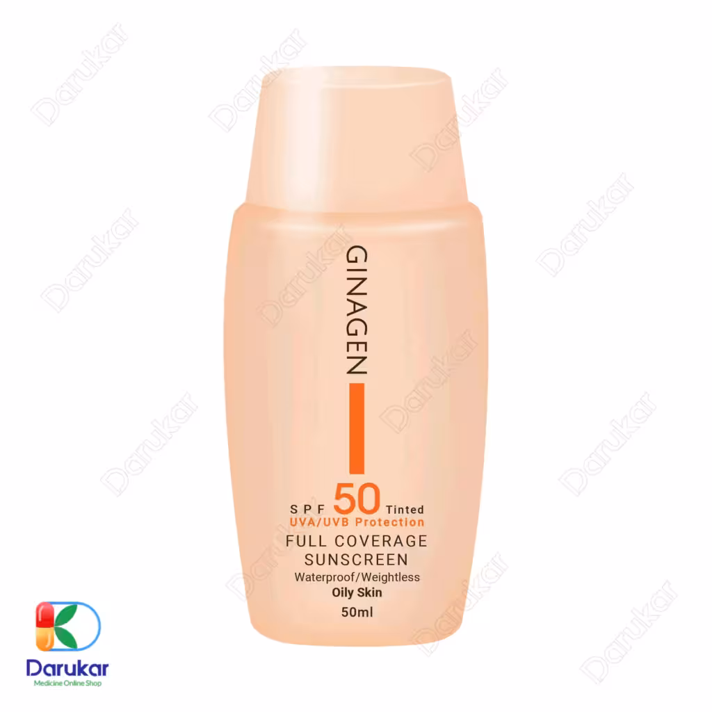 کرم ضد آفتاب رنگی پوست چرب ژیناژن SPF 50