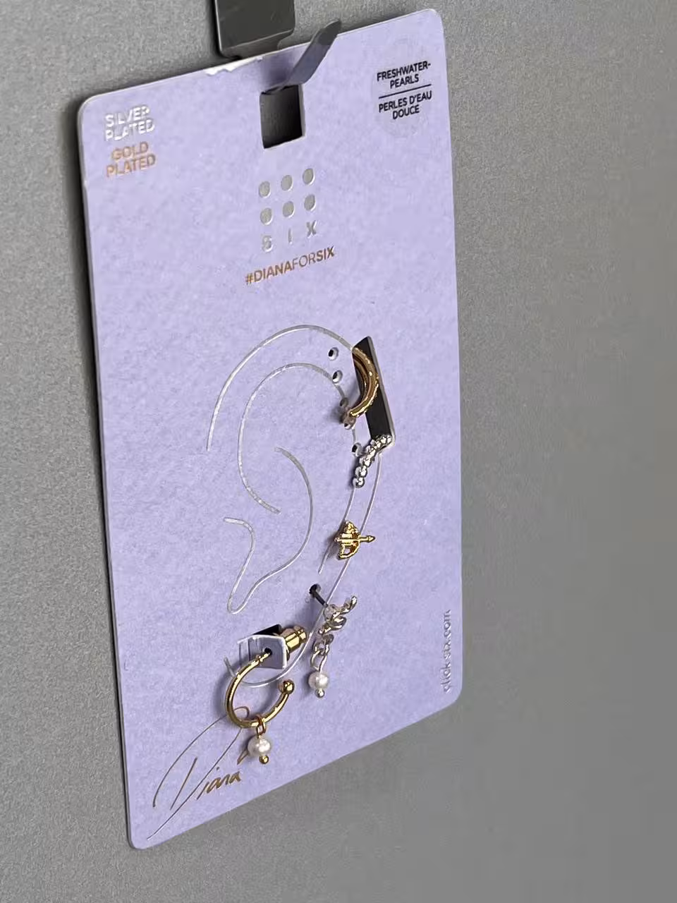 ست گوشواره نقره کاری و مروارید طبیعی