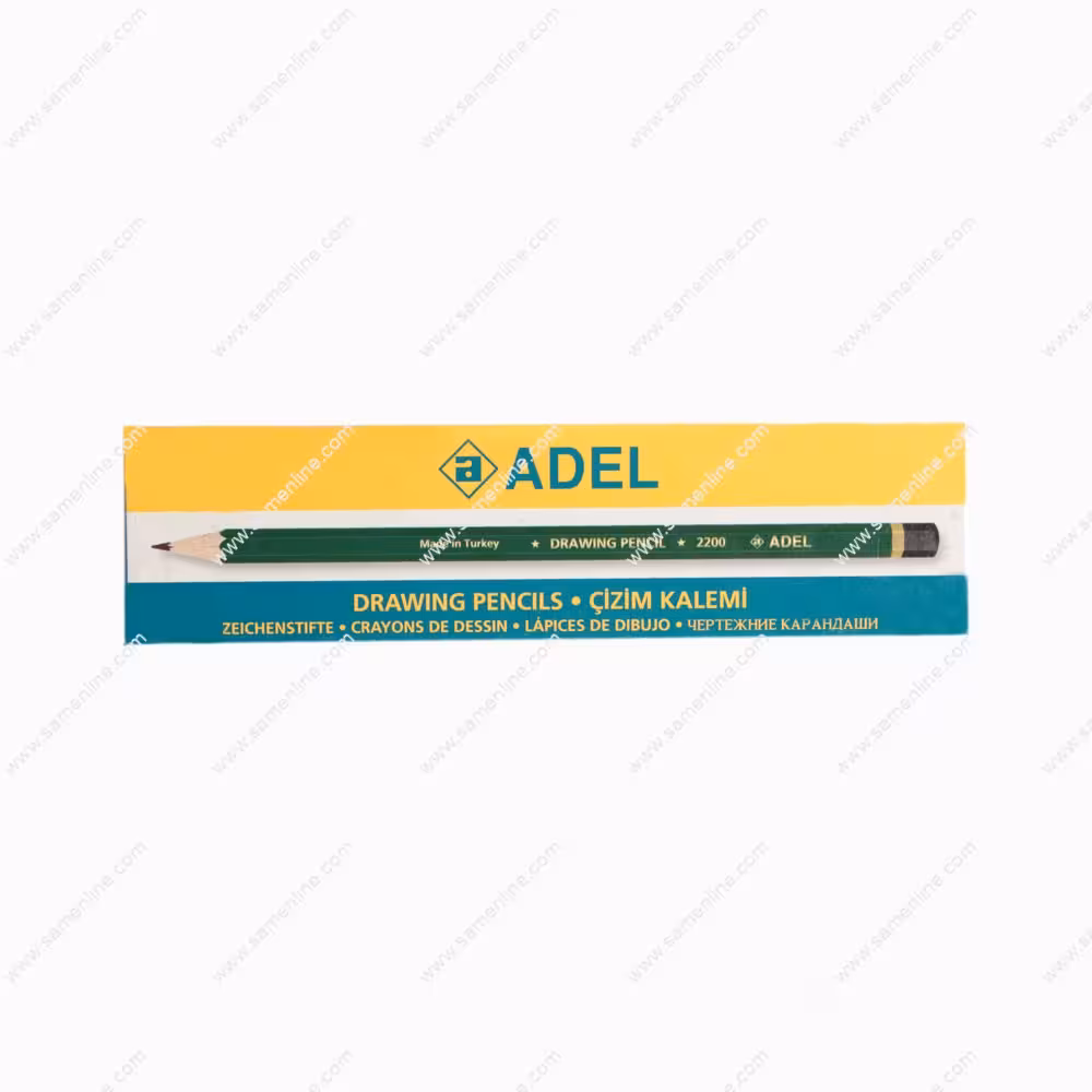 مداد طراحی عادل مدل 2200 با درجه سختی 7B بسته 12 تایی