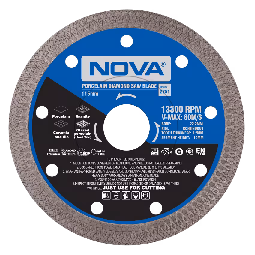 صفحه برش الماسه پرسلان بر نووا