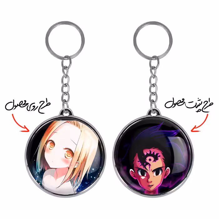 جاکلیدی خندالو طرح زلدریس و الین انیمه هفت گناه کبیره مدل دوطرفه کد 1752017522