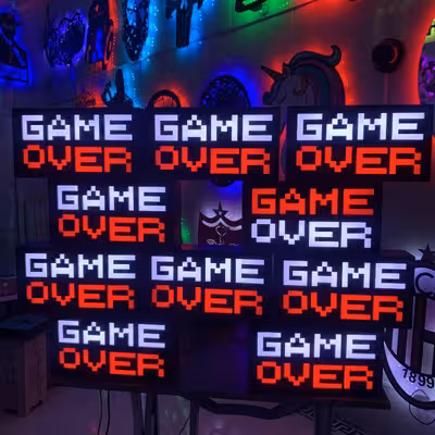 چراغ رومیزی مدل گیم اوور