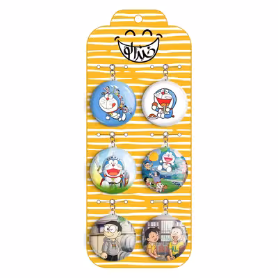 جاکلیدی خندالو مدل انیمه دورایمون کد 565B مجموعه 6 عددی