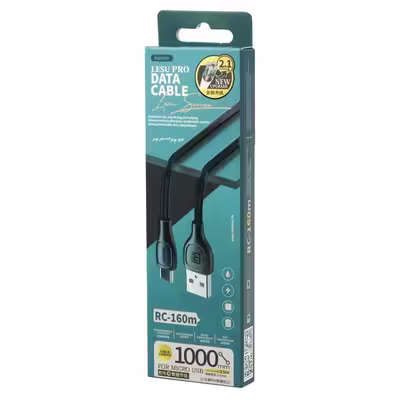 کابل تبدیل USB به microUSB ریمکس مدل RC-160m طول 1 متر