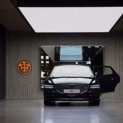 چراغ دیواری نئون دیزاین طرح Bmw-BL_ORG