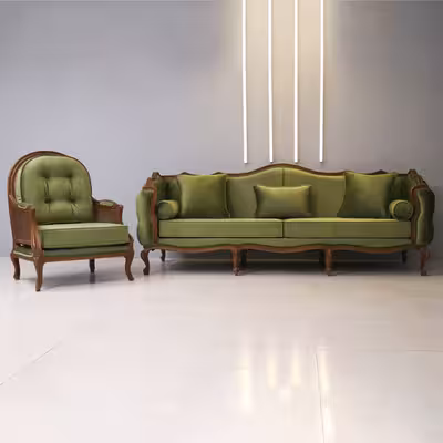 مبل 7 نفره مدل ابزاری روما نئوکلاسیک کد 245