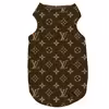 لباس سگ و گربه 27 طرح Louis Vuitton Background Brown کد MH381 سایز L