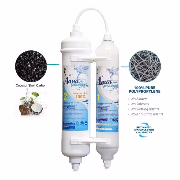 فیلتر تصفیه آب یخچال و فریزر آکوا پیورست مدل 2500G مجموعه 2 عددی