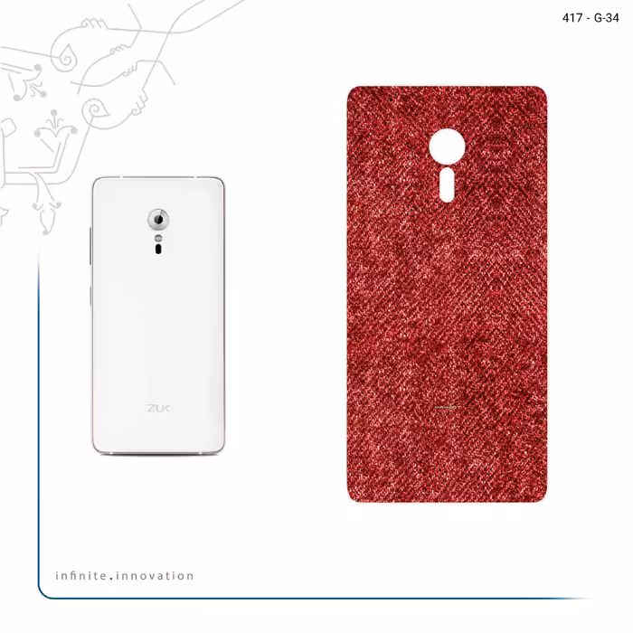 برچسب پوششی ماهوت مدل Fabric Texture 4 مناسب برای گوشی موبایل لنوو ZUK Z2 Pro