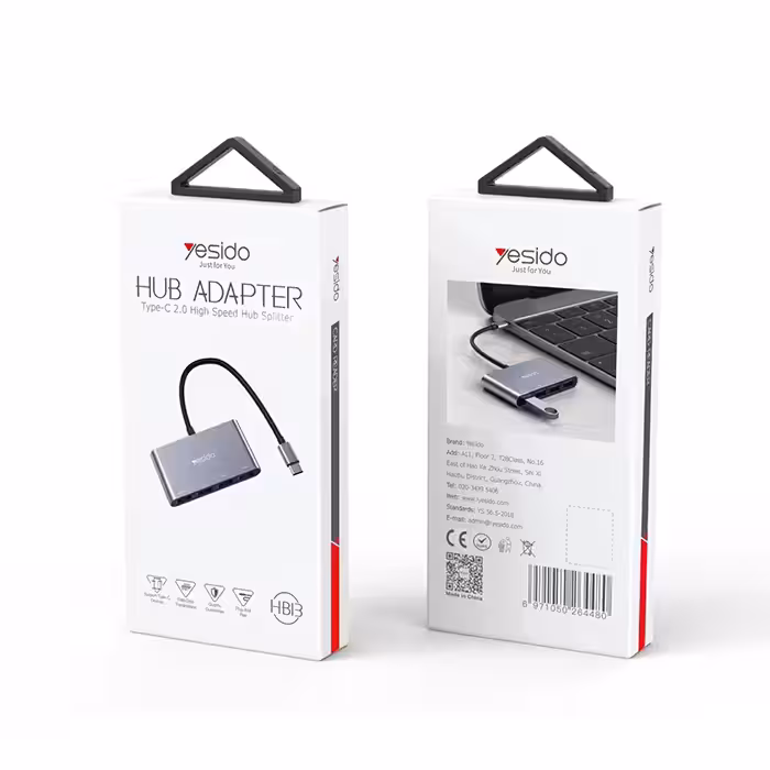 هاب 4 پورت USB-C یسیدو مدل HB13
