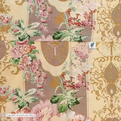ملحفه آدنو مدل گلپری کد IR102 دونفره سایز 170x240 سانتی متر