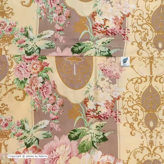 ملحفه آدنو مدل گلپری کد IR102 دونفره سایز 170x240 سانتی متر