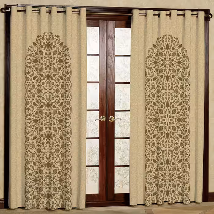 پرده مدل مخمل پانچی کد 7546 سایز 280x140 سانتی متر