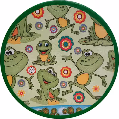 بشقاب دیوارکوب سفالی مدل فانتزی کد 3 مجموعه 3 عددی