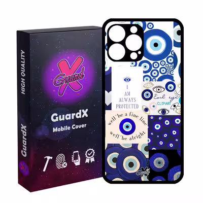 کاور گارد ایکس طرح چشم نظر مدل Glass10430 مناسب برای گوشی موبایل اپل iPhone 13 Pro Max
