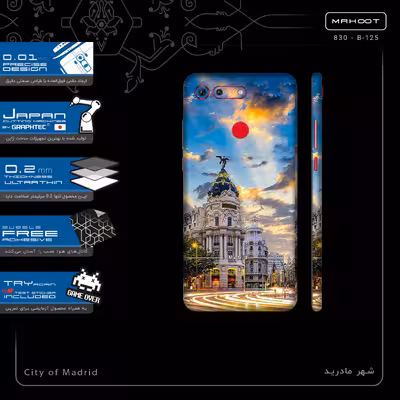 برچسب پوششی ماهوت مدل City of Madrid-FullSkin مناسب برای گوشی موبایل آنر View 20