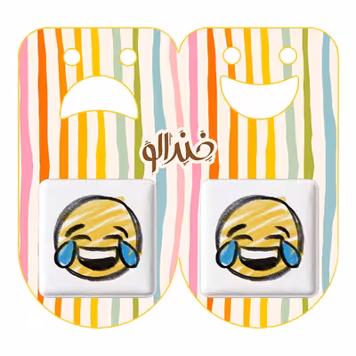 پیکسل خندالو مدل ایموجی کد 3033 به همراه مگنت