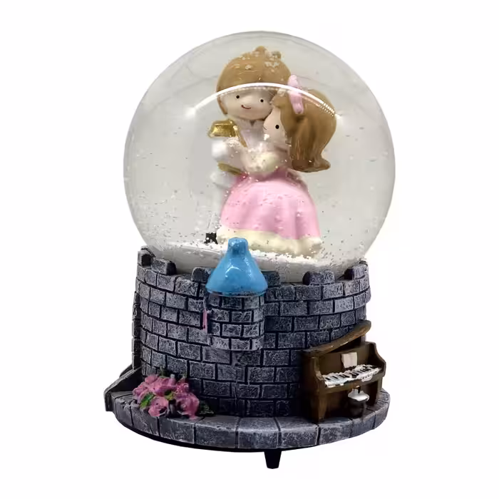 گوی موزیکال مدل پمپی پرنسس و شاهزاده در قصر 