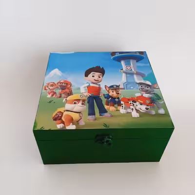 جعبه اسباب بازی کودک مدل کارتونی طرح سگ های نگهبان کد BB09