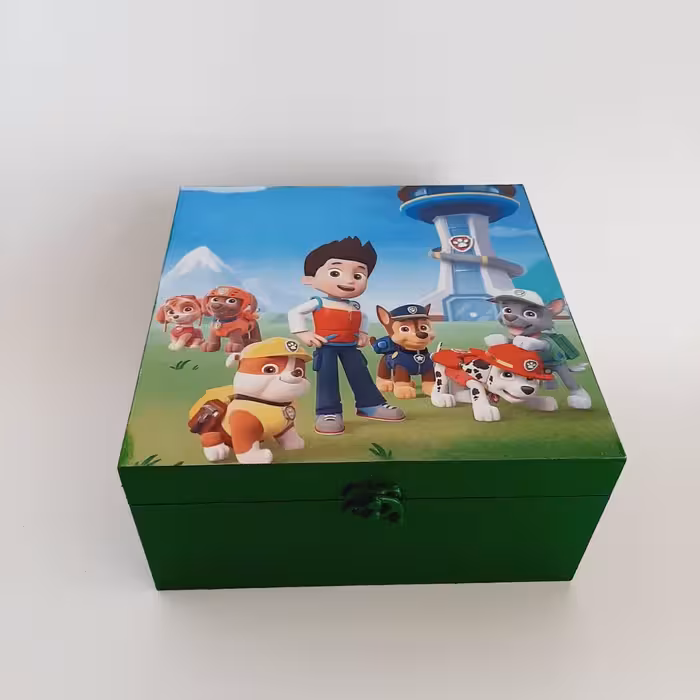 جعبه اسباب بازی کودک مدل کارتونی طرح سگ های نگهبان کد BB09