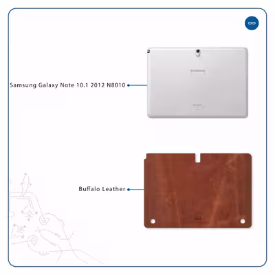 برچسب پوششی ماهوت مدل Buffalo-Leather مناسب برای تبلت سامسونگ Galaxy Note 10.1 2012 N8010