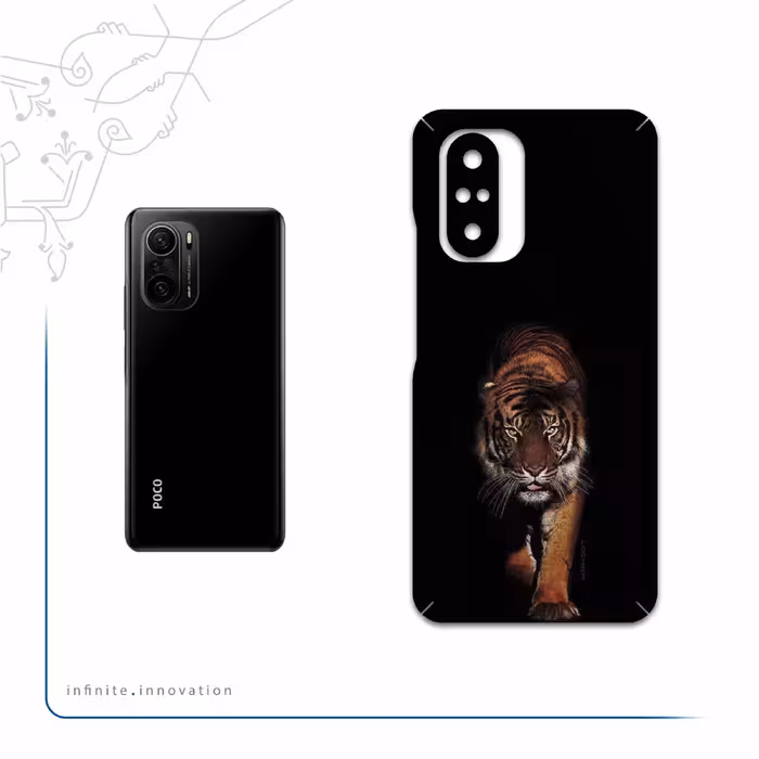 برچسب پوششی ماهوت مدل Wild-Tiger مناسب برای گوشی موبایل شیائومی Poco F3 5G
