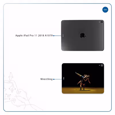 برچسب پوششی ماهوت مدل Wrestling مناسب برای تبلت اپل iPad Pro 11 2018 A1979