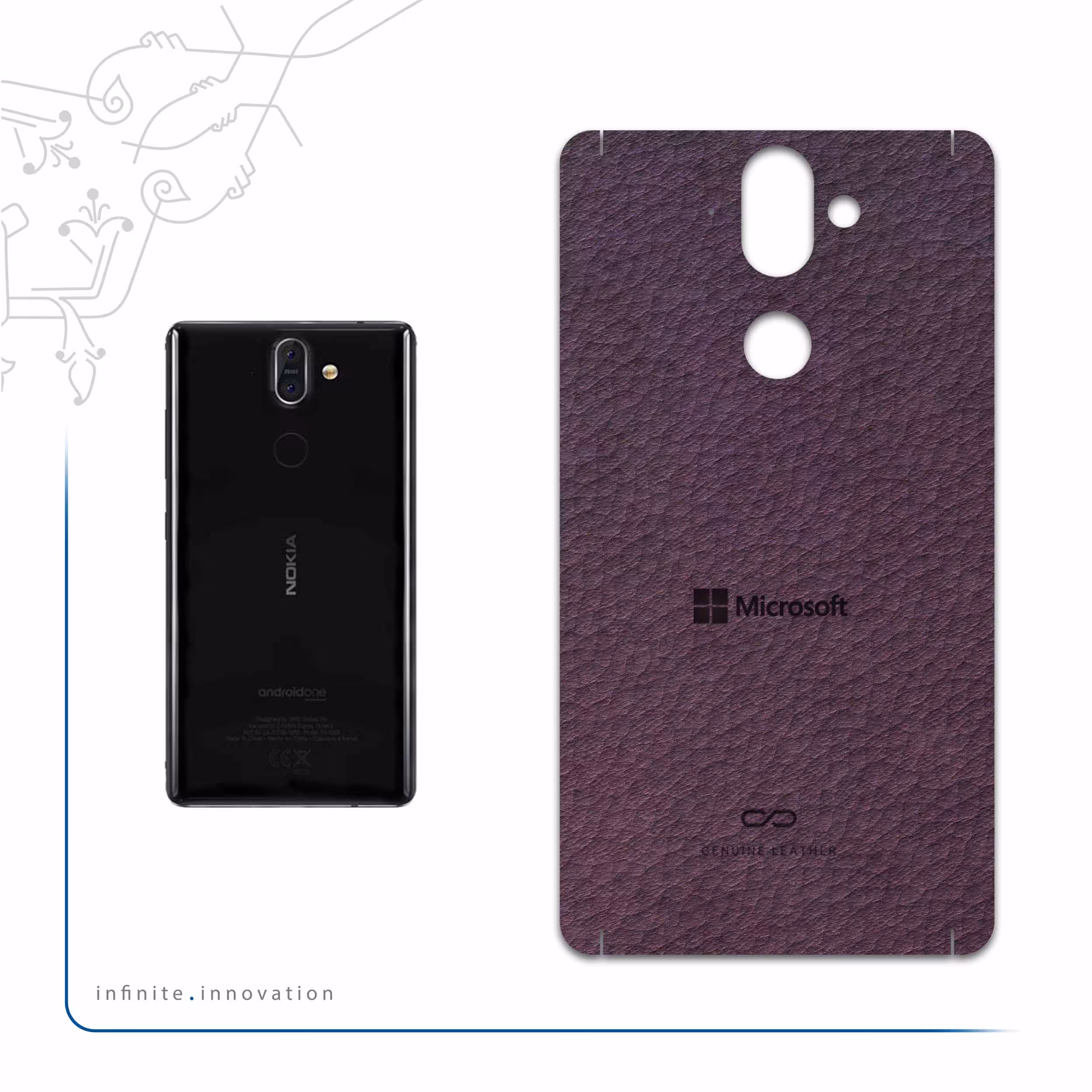 برچسب پوششی ماهوت مدل PL-MCRSFT مناسب برای گوشی موبایل نوکیا 8 Sirocco