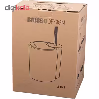 ست سطل زباله و فرچه بریسو دیزاین مدل brz