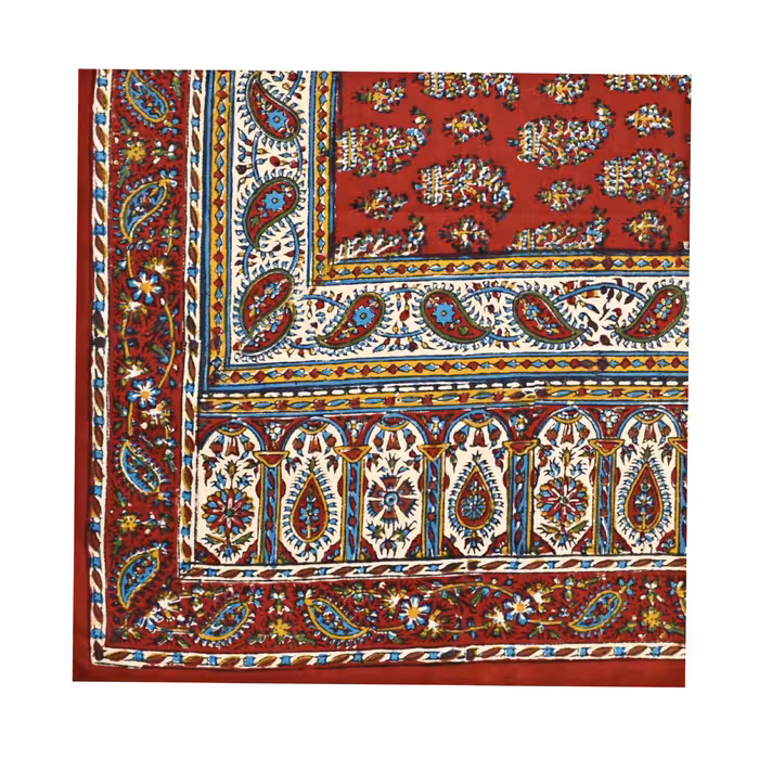 رومیزی قلمکار صدر مدل چلوار طرح کف لپ کد 180