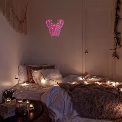 چراغ دیواری نئون دیزاین طرح Spider-GL_PN