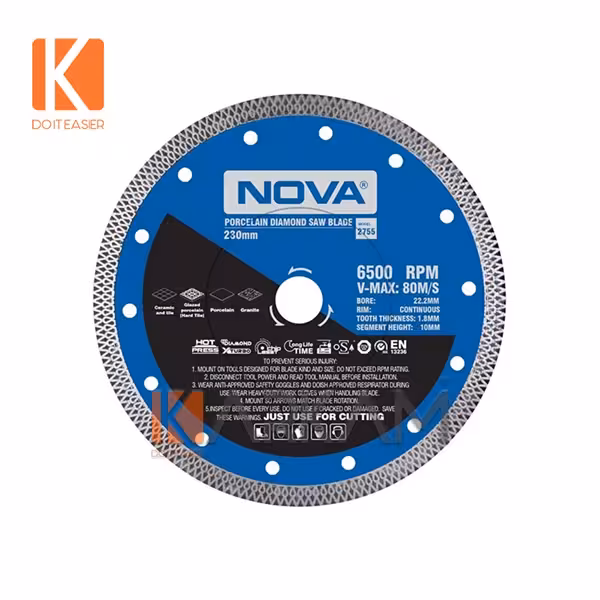 صفحه برش الماسه پرسلان بر توربو 230 میلیمتر 2755 نوا