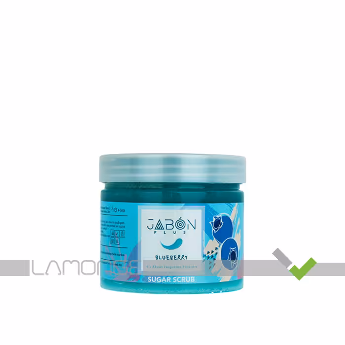 اسکراب شکری لایه بردار پوست 450 گرمی Blueberry ژبن پلاس