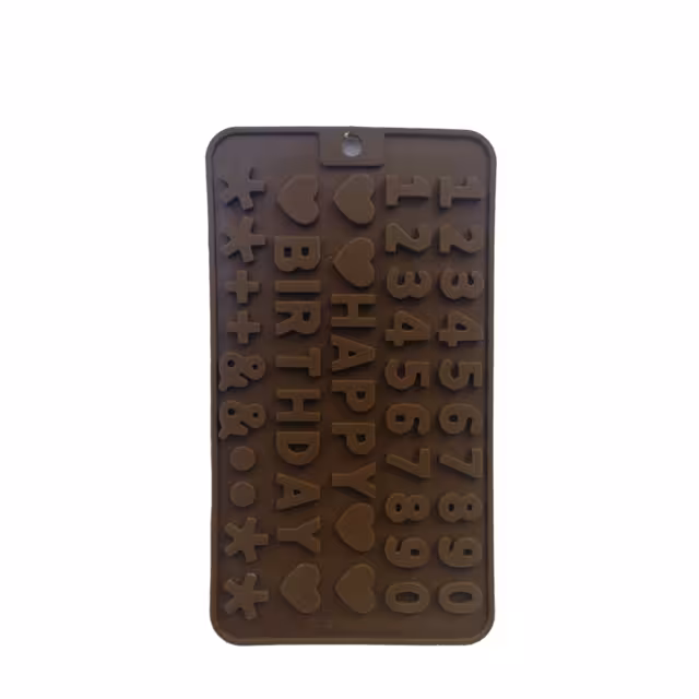 قالب شکلات سیلیکونی طرح Happy birthday کد 3122