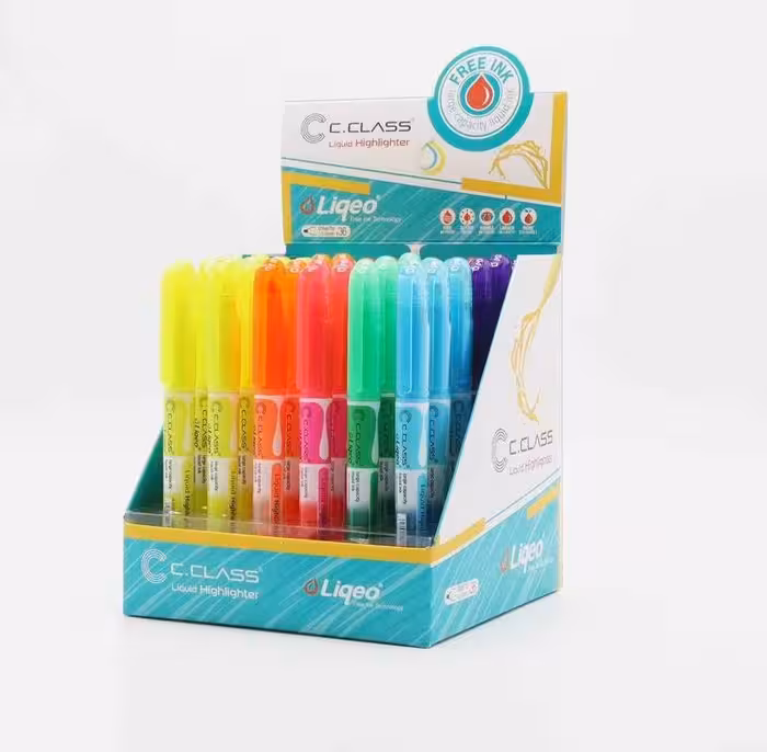 علامت زن رگلامی قلمی مایع سیکلاس استند 36 عددی کد H-3129