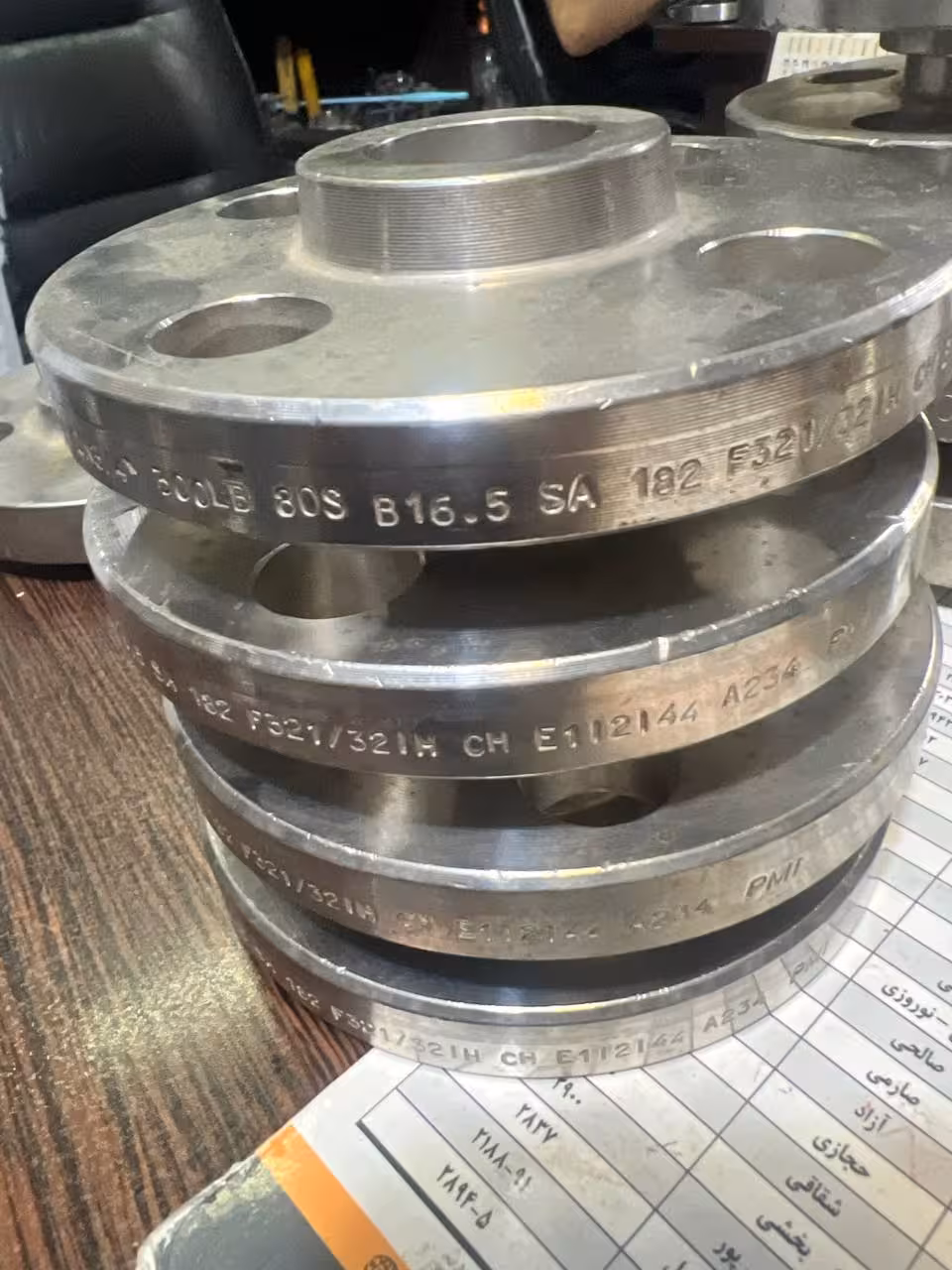 فلنج ساکت ولد ریس فیس "3/4 کلاس 300 B16 رده 80 جنس SA/A182 F321/F321H فابریک