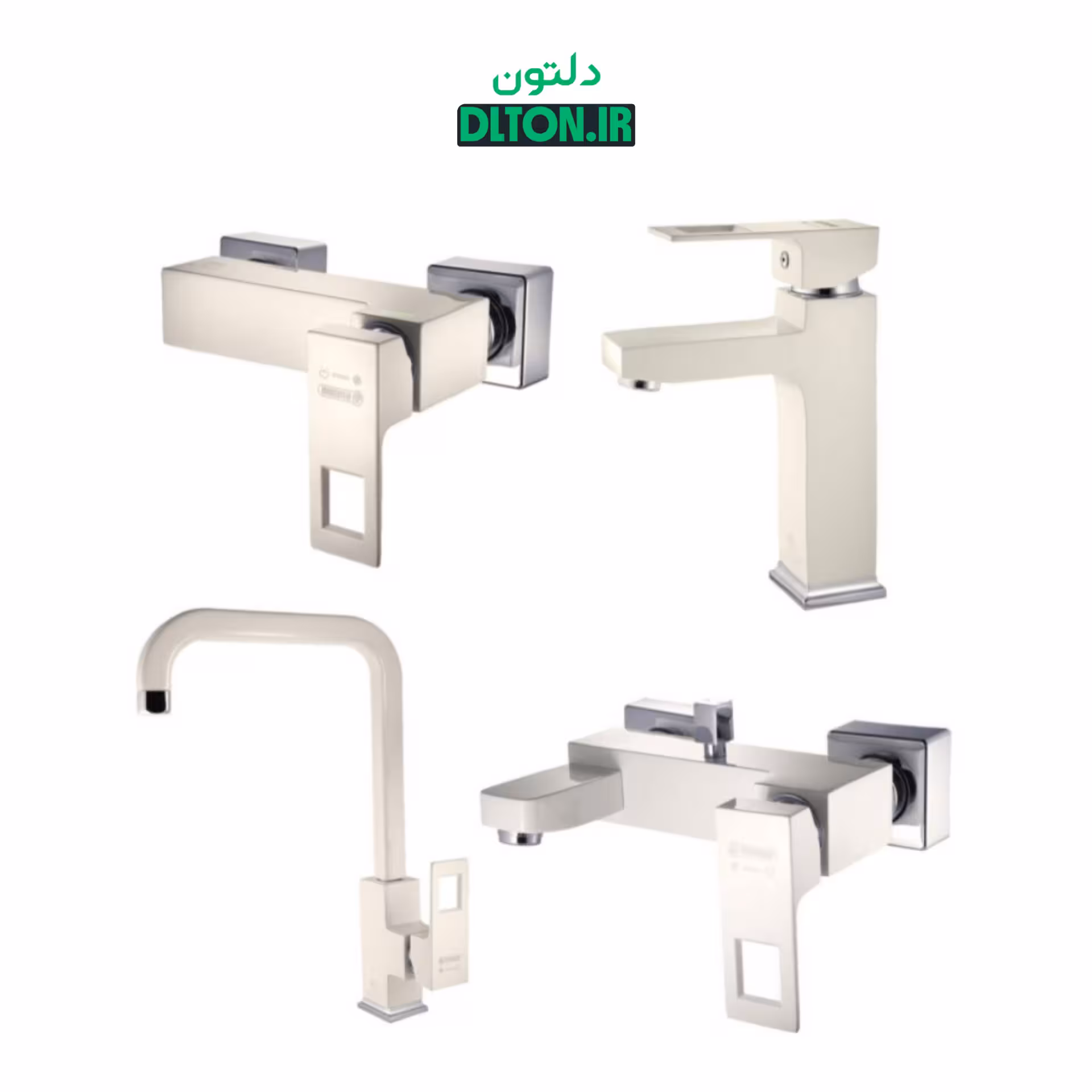 ست شیرآلات درخشان مدل جزیره وایت