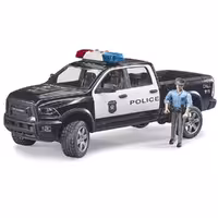 ماشین پیکاپ پلیس RAM برودر bruder همراه فیگور پلیس