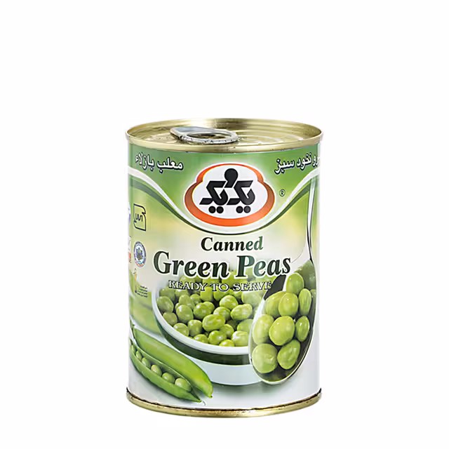 کنسرو نخود سبز یک و یک 385 گرمی