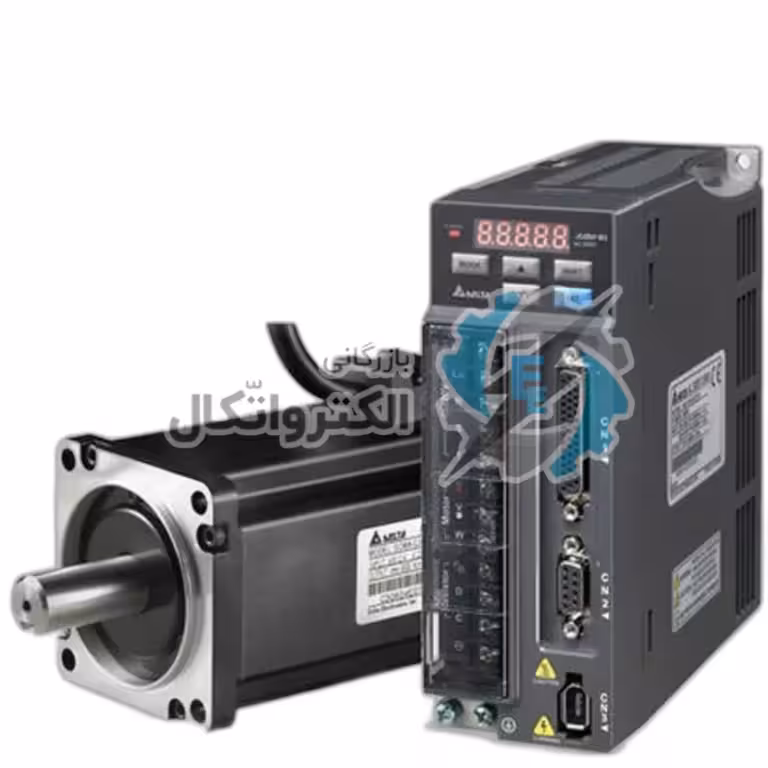 سروو موتور دلتا مدل B2-400w-3000RPM-Brake گشتاور 1.27 نیوتن متر (ترمزدار) ا Partineh.com