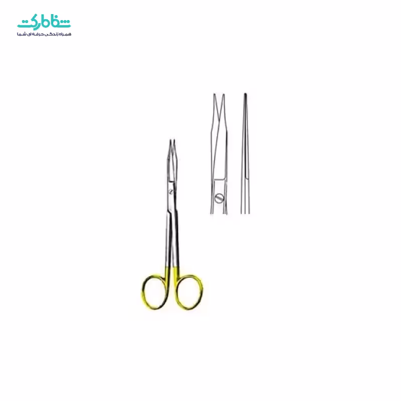 قیچی دسته طلایی بلند سرصاف BJB 078