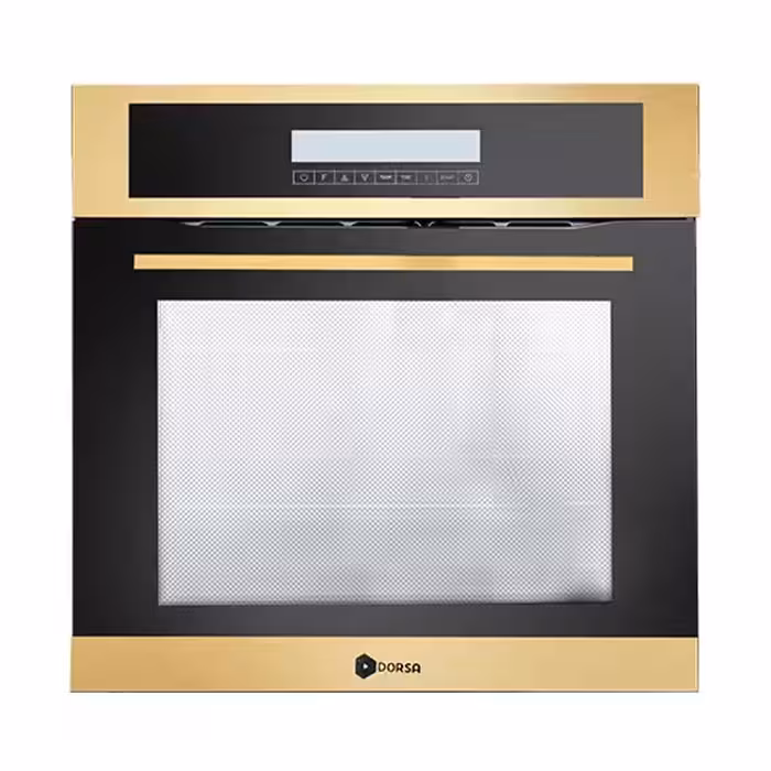 فر برقی درسا مدل آرنیکا استیل و شیشه طلایی