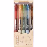 خودکار ژله ای مشکی کاکو KACO K1003B نوک 0.5 میلی‌متری 5 عددی