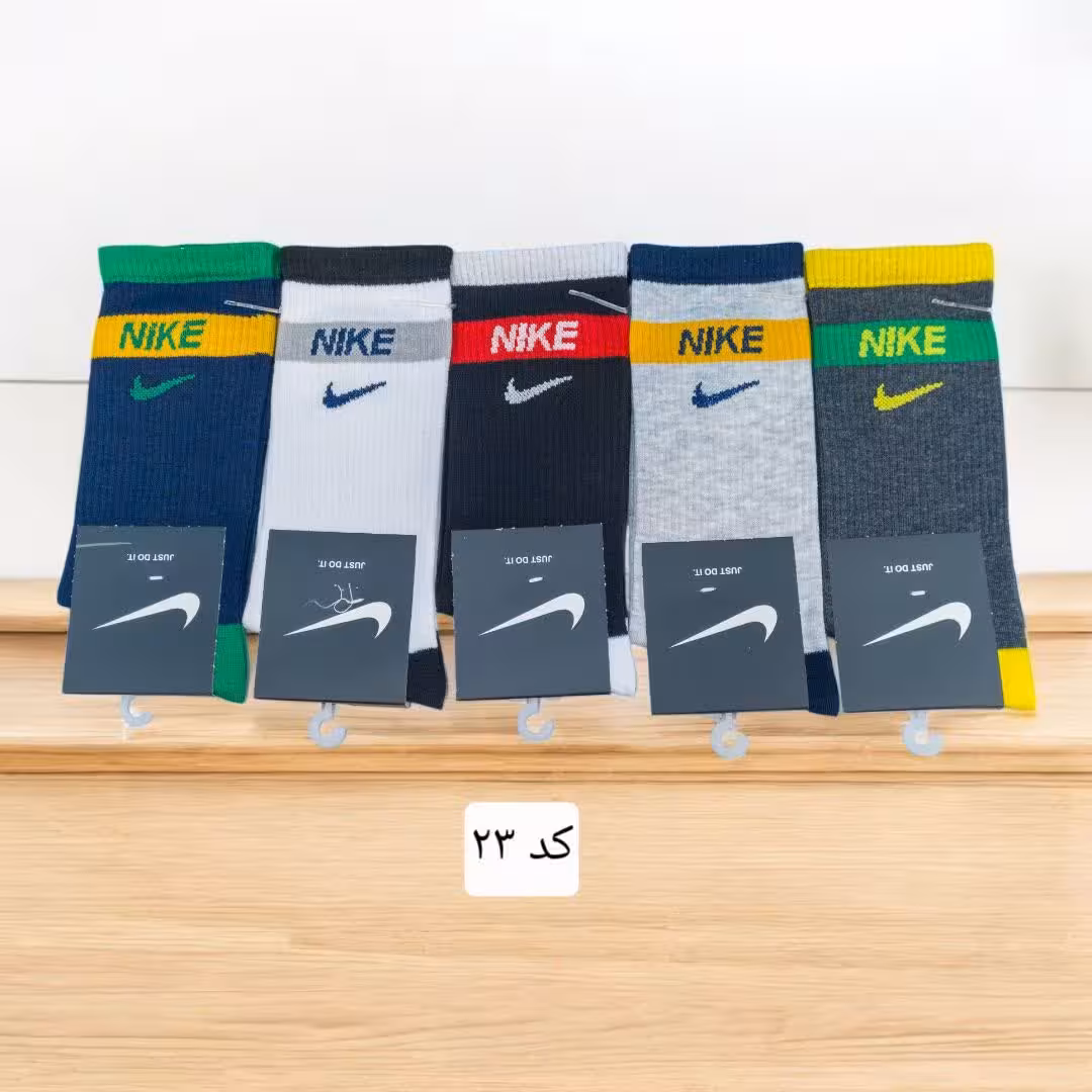 جوراب ساقدار کش انگلیسی فانتزی پنبه ترک کد 23