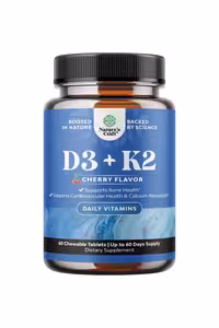 کپسول ویتامین D3   K2 برند Natures Craft - بسته 60 عددی