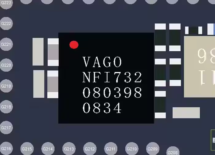آی سی سوییچ آنتن آیفون ایکس | (QUADP_K)IC Switch Antenna iPhone X (ACFM-W912-AP1)