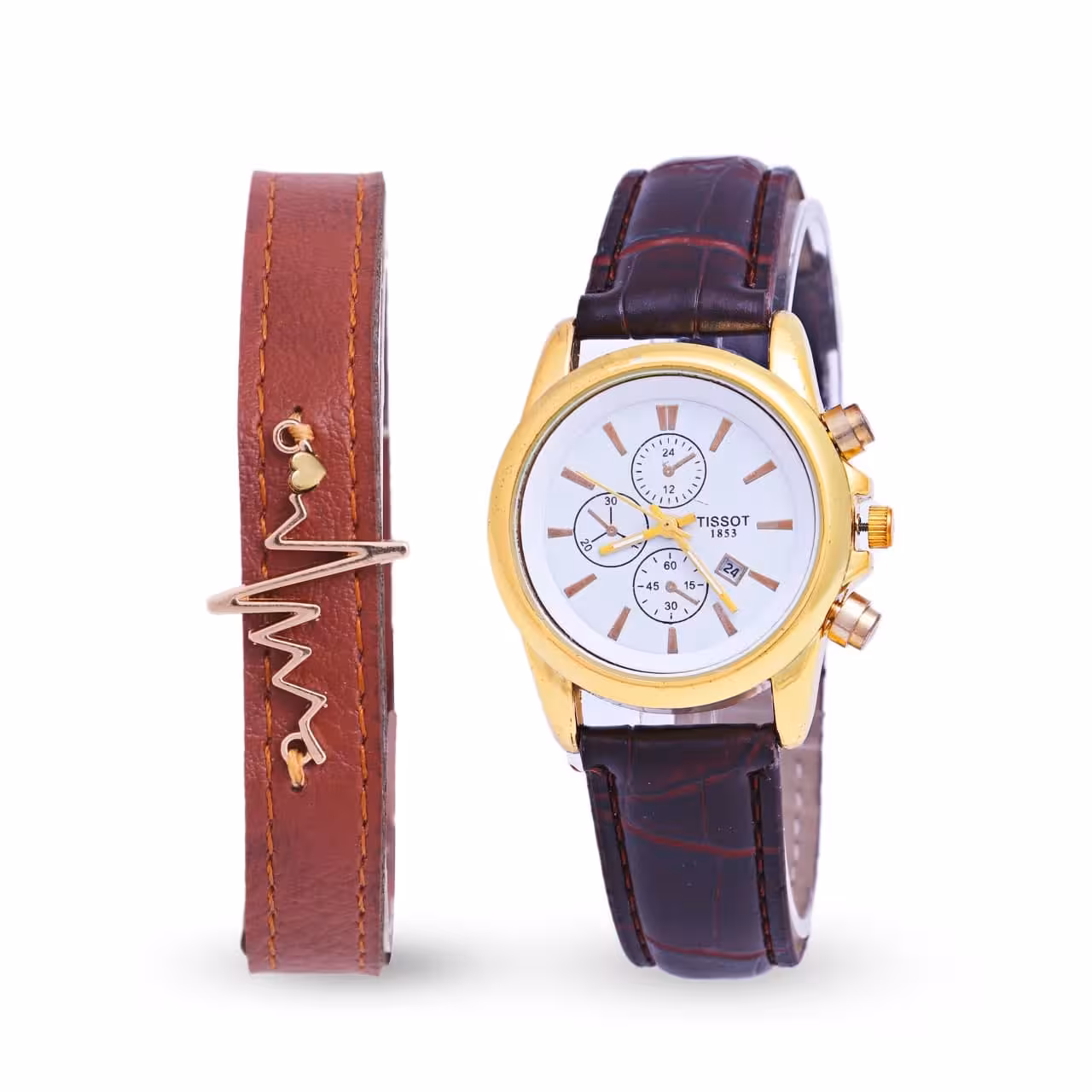 ست ساعت مچی و دستبند تیسوت Tissot مدل 638