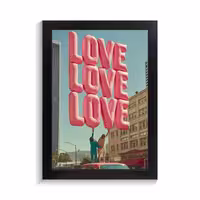تابلو عاشقانه طرح Love، ابعاد مناسب برای دکوراسیون منزل، کد PF-27041